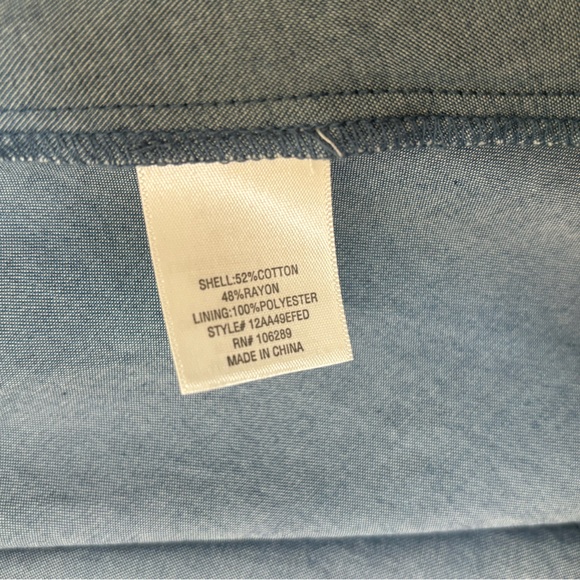 Francesca’s Denim Bow Tank Top - Picture 7 of 7